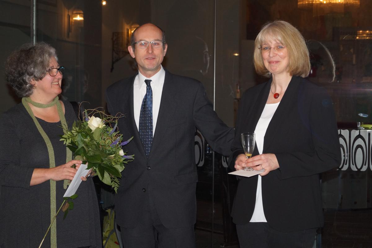 von links nach rechts: Birgit Harnisch, Ludger Storch, Bärbel  Vogtmann